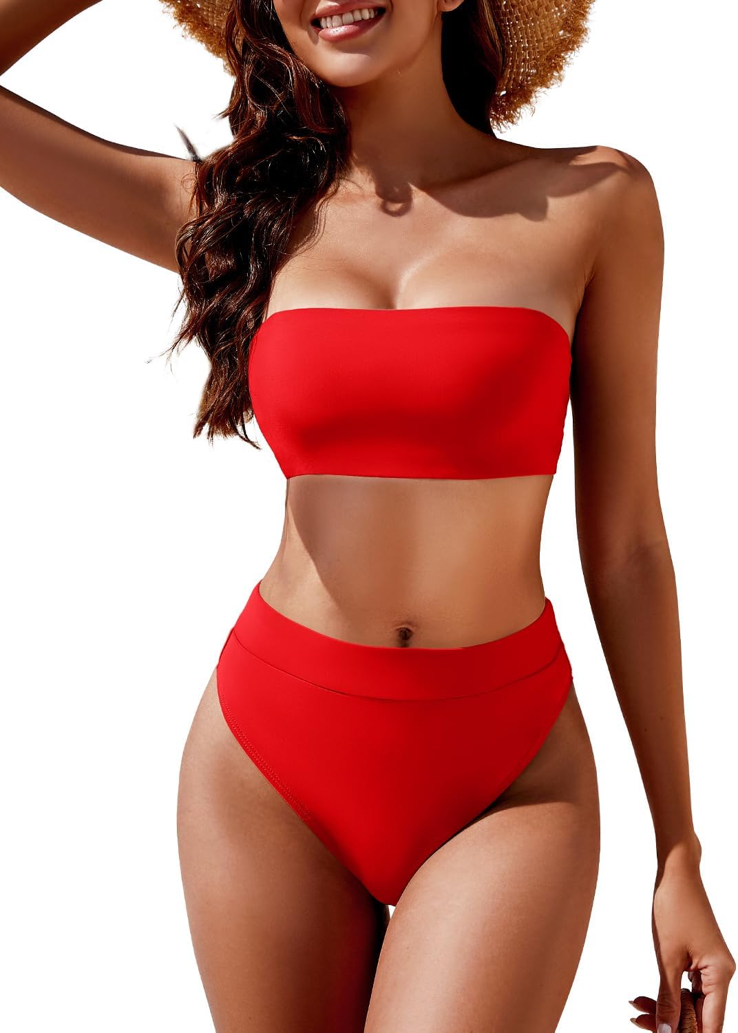 YACUN Women's High Waisted Bikini Swimsuit for Summer Fun