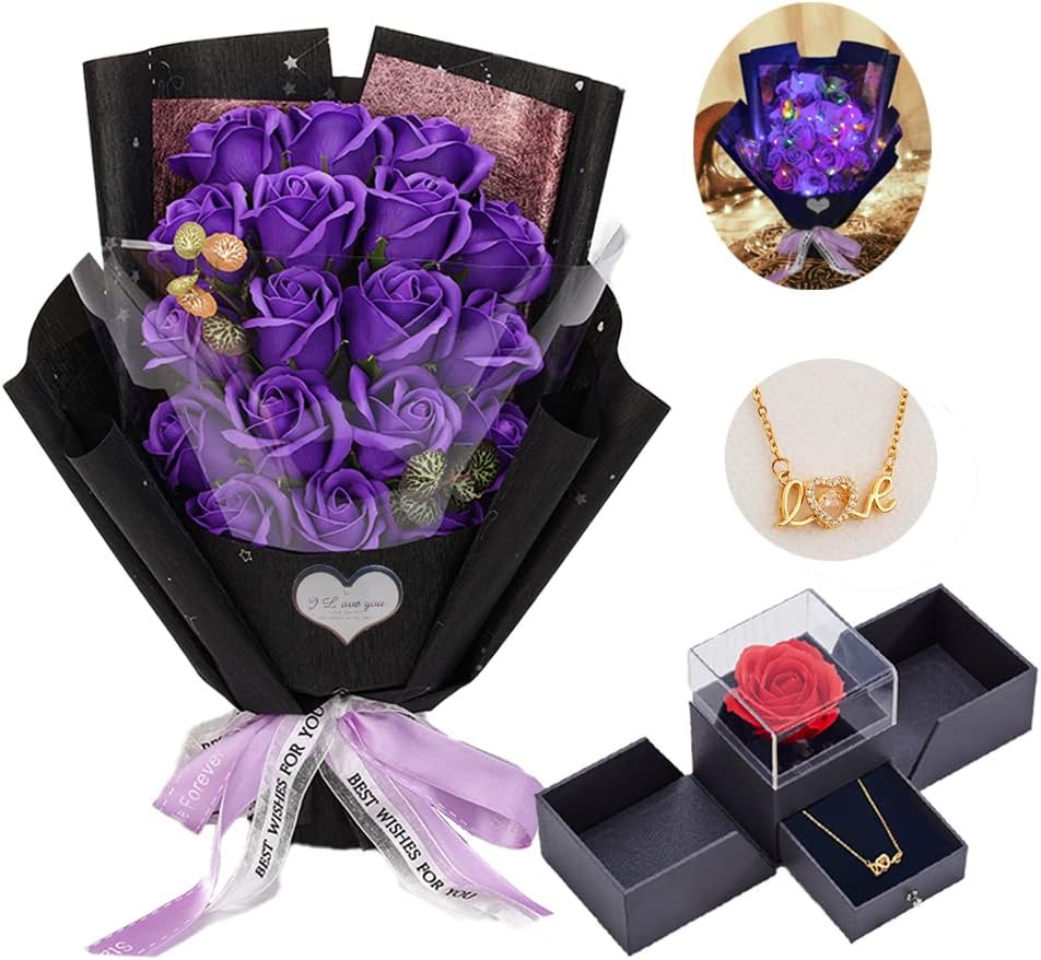 EIGHTOWN Roses Bouquet Artificial Flower - Unique Gifts for Her
