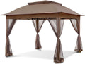 COOS BAY 11x11 Pop-Up Gazebo Tent with Mosquito Netting - Portable
