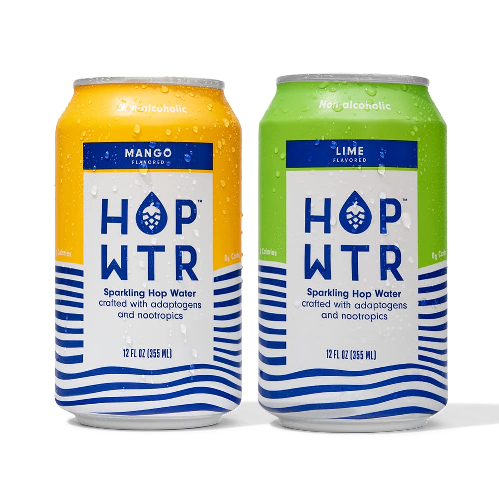 HOP WTR Sparkling Hop Water Variety Pack for Refreshing Taste