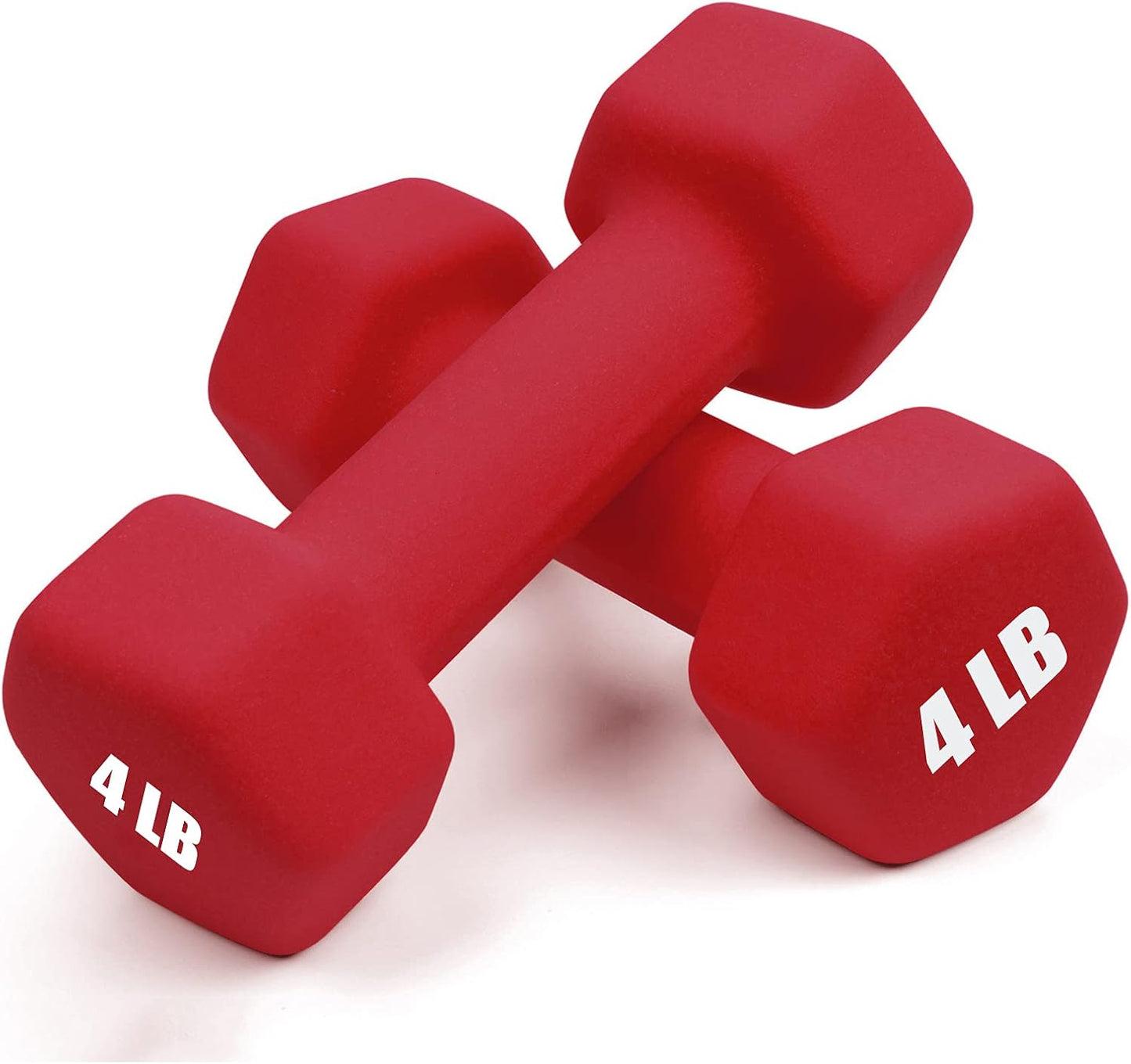 Portzon Neoprene Dumbbells Set - Anti-Slip Hex Shape