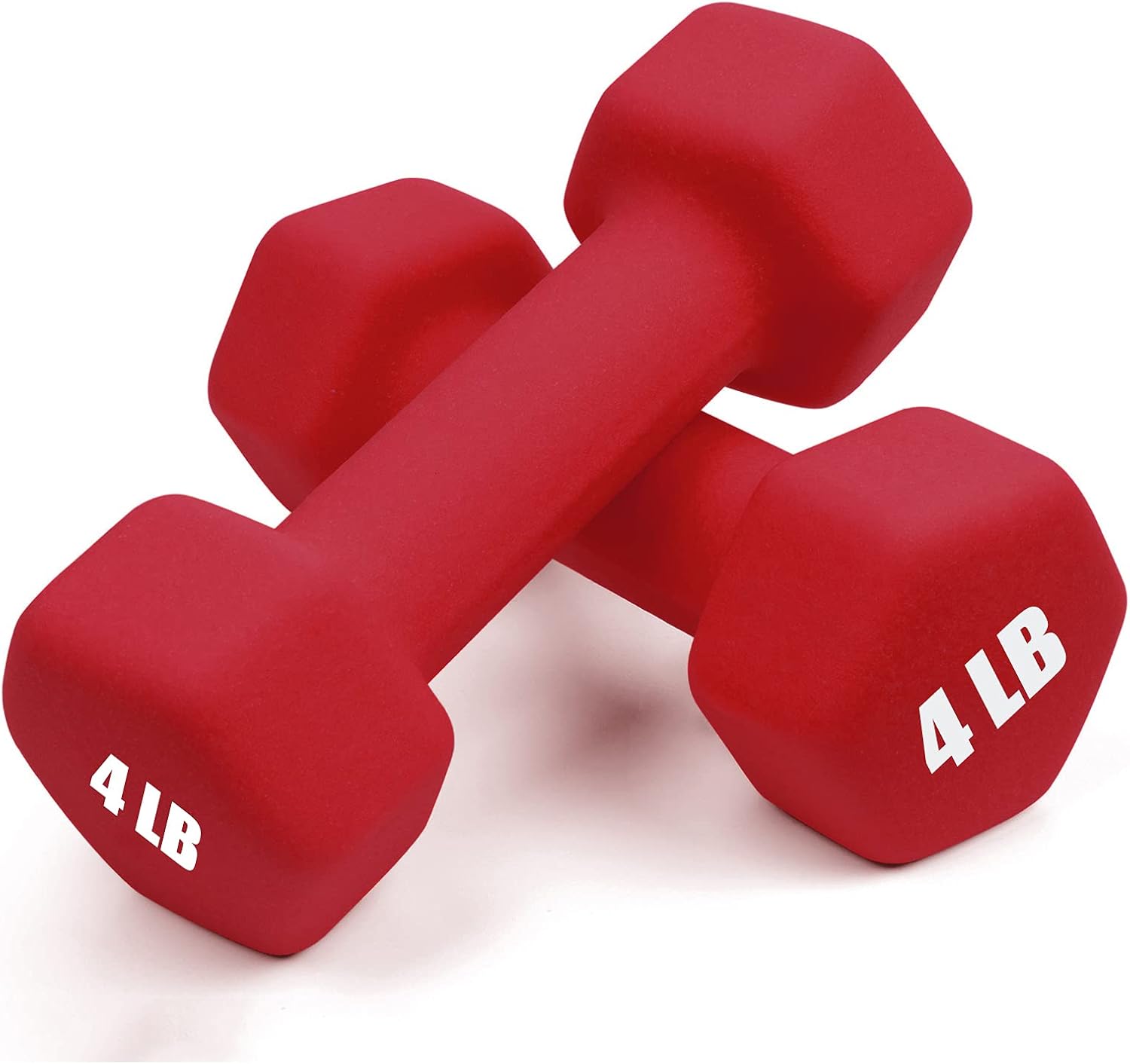 Portzon Neoprene Dumbbells Set - Anti-Slip Hex Shape