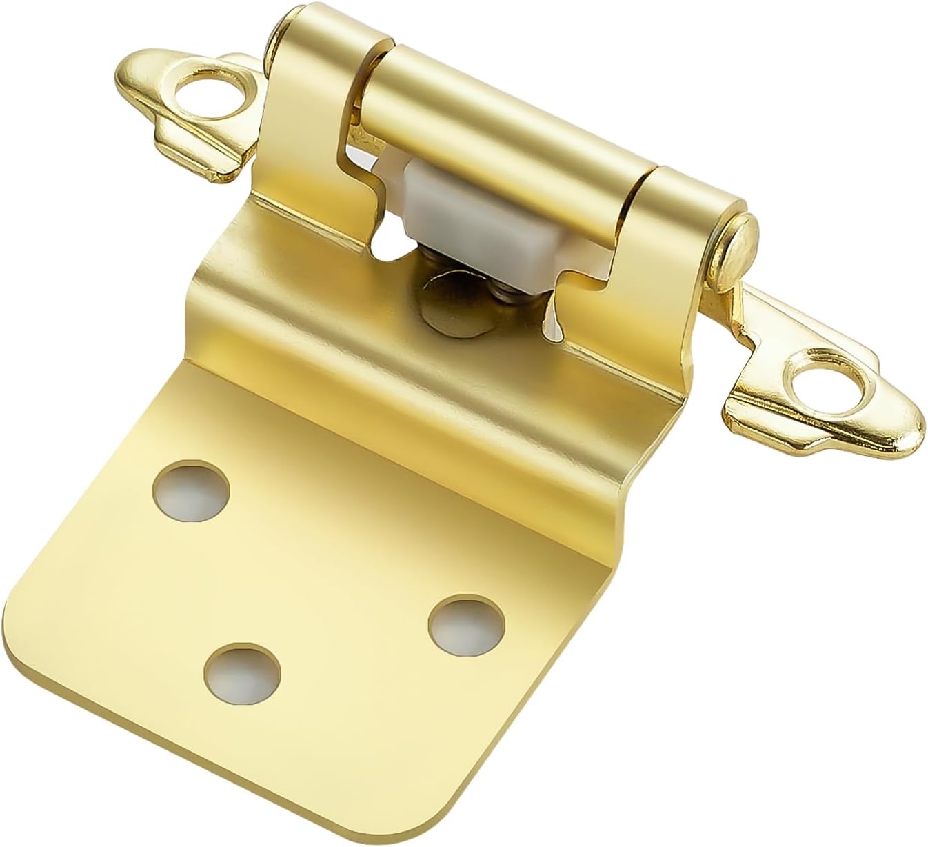 30 Pairs of 3/8 Inch Overlay Gold Cabinet Hinges for Cabinets