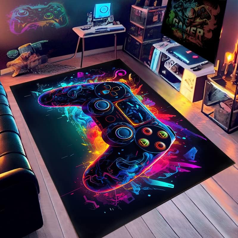 Gamepad theme rug for gamer boys - 60x40in