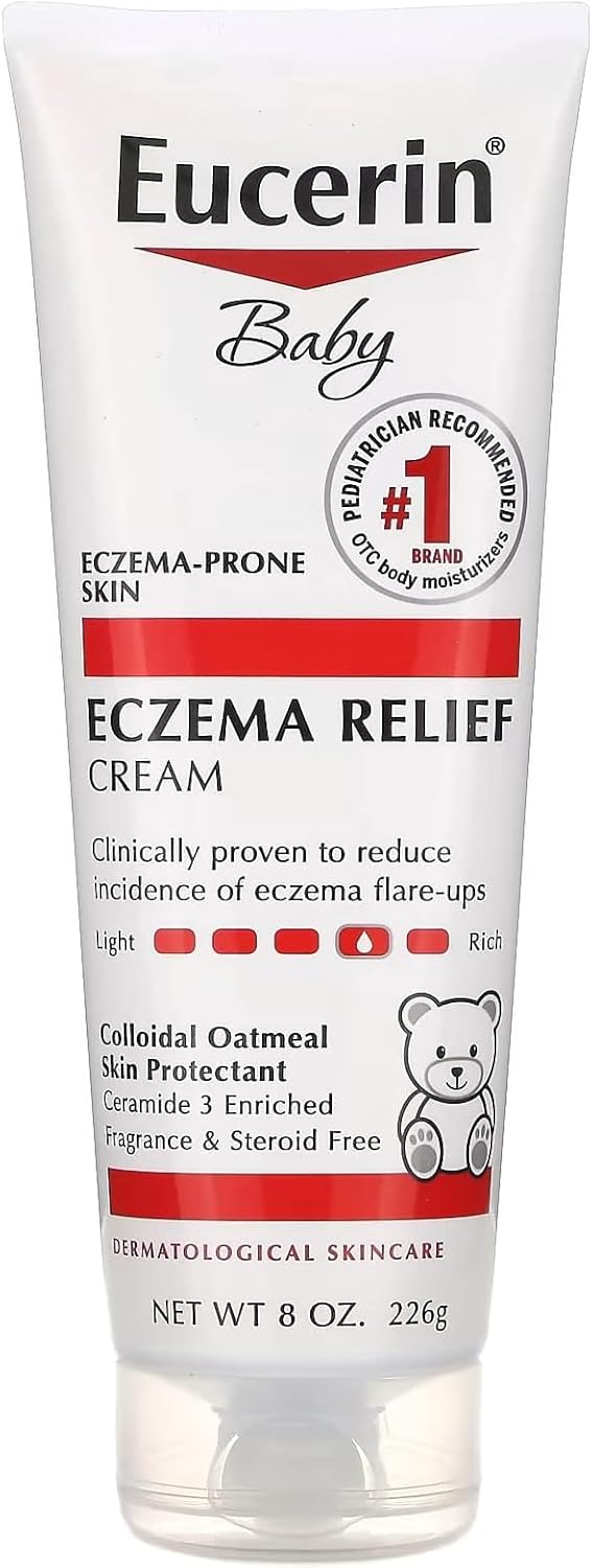 Eucerin Baby Eczema Relief Cream, Soothes with Oatmeal