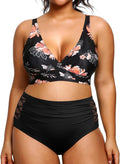 Plus Size Bikini High Waisted Swimsuit for Women - Tummy Control