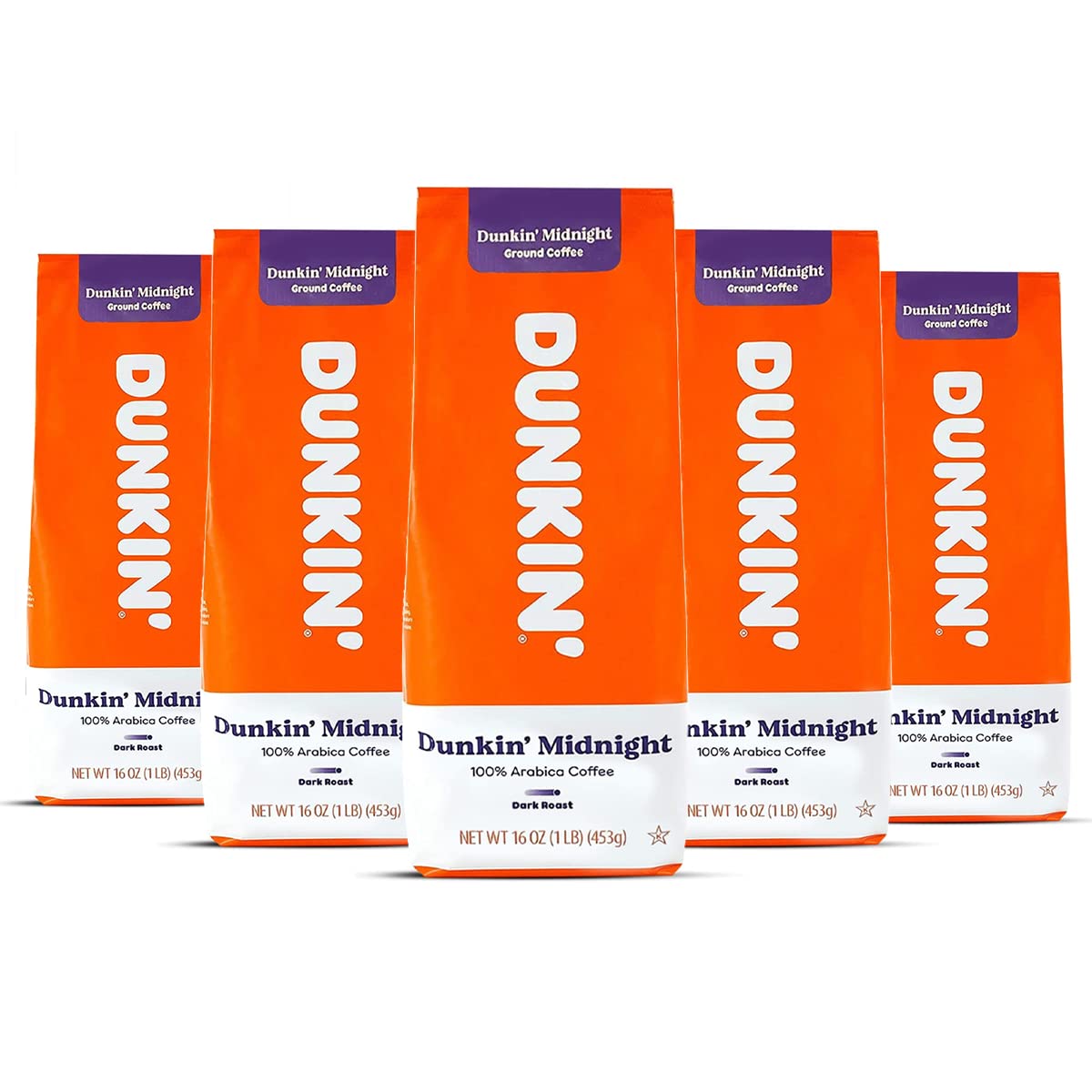 Dunkin Donuts Coffee Midnight Roast 16 OZ Bag for Coffee Lovers