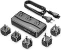 BESTEK 250W Power Converter with 3 Outlets and 4 USB Ports