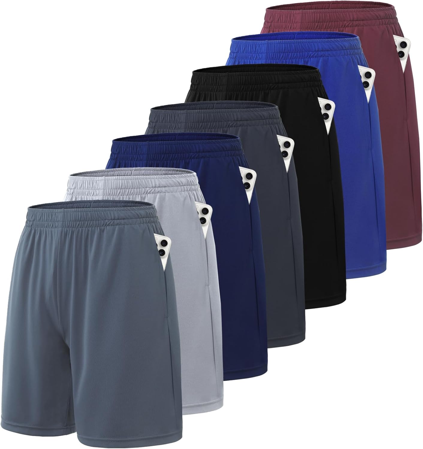 Athletic Gym Shorts for Men - Quick Dry Basketball Shorts