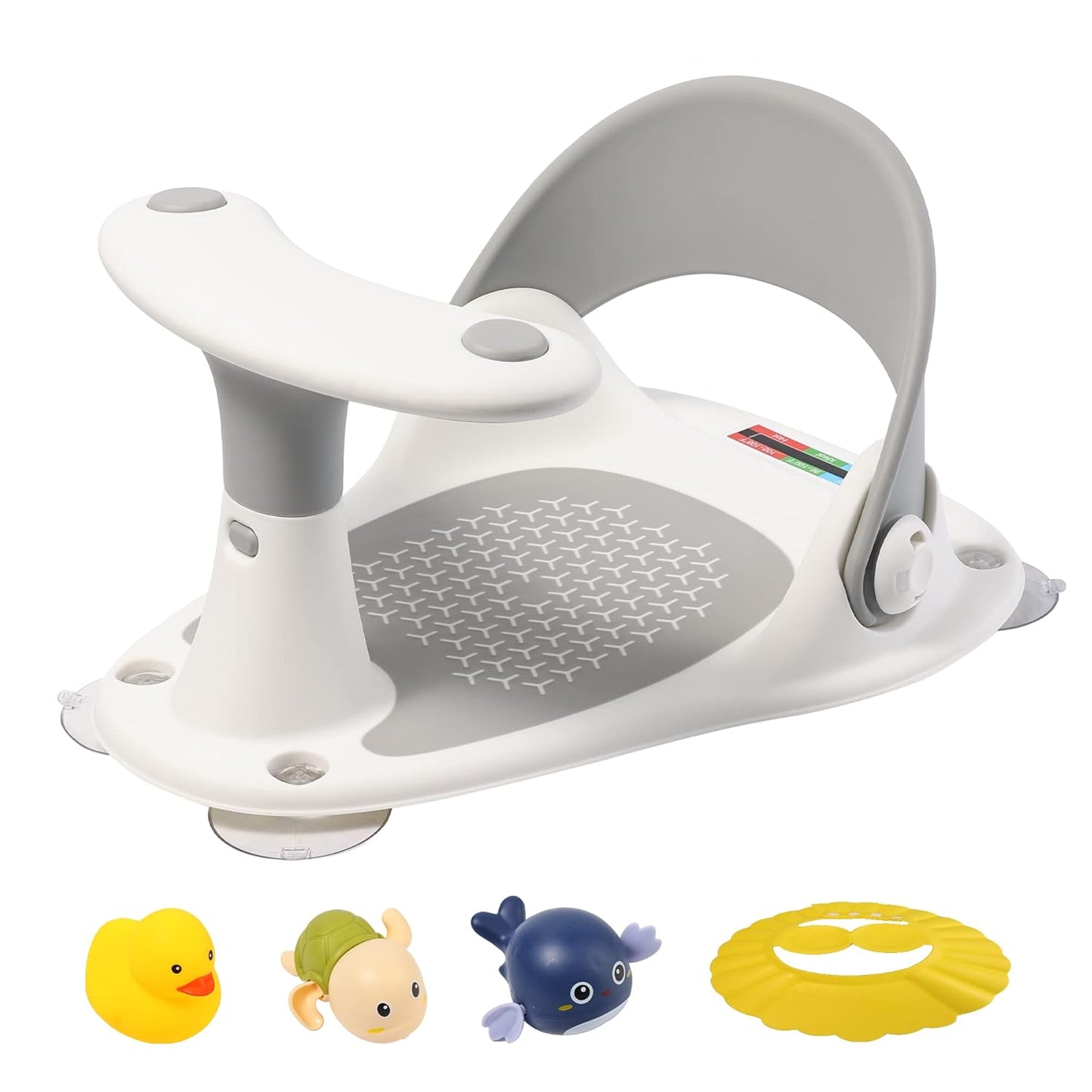 Sit-Up Baby Bath Seat with Thermometer & Toys