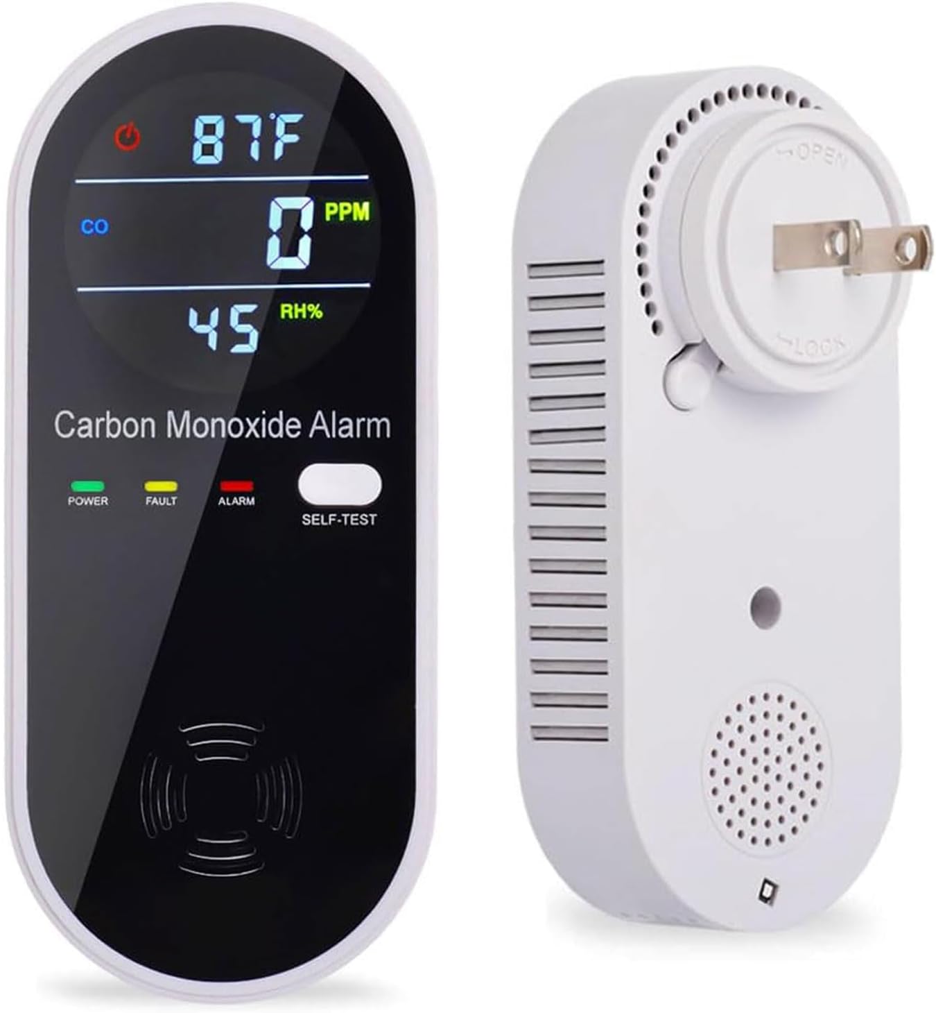 Portable Carbon Monoxide Detector for Home and Travel Safety