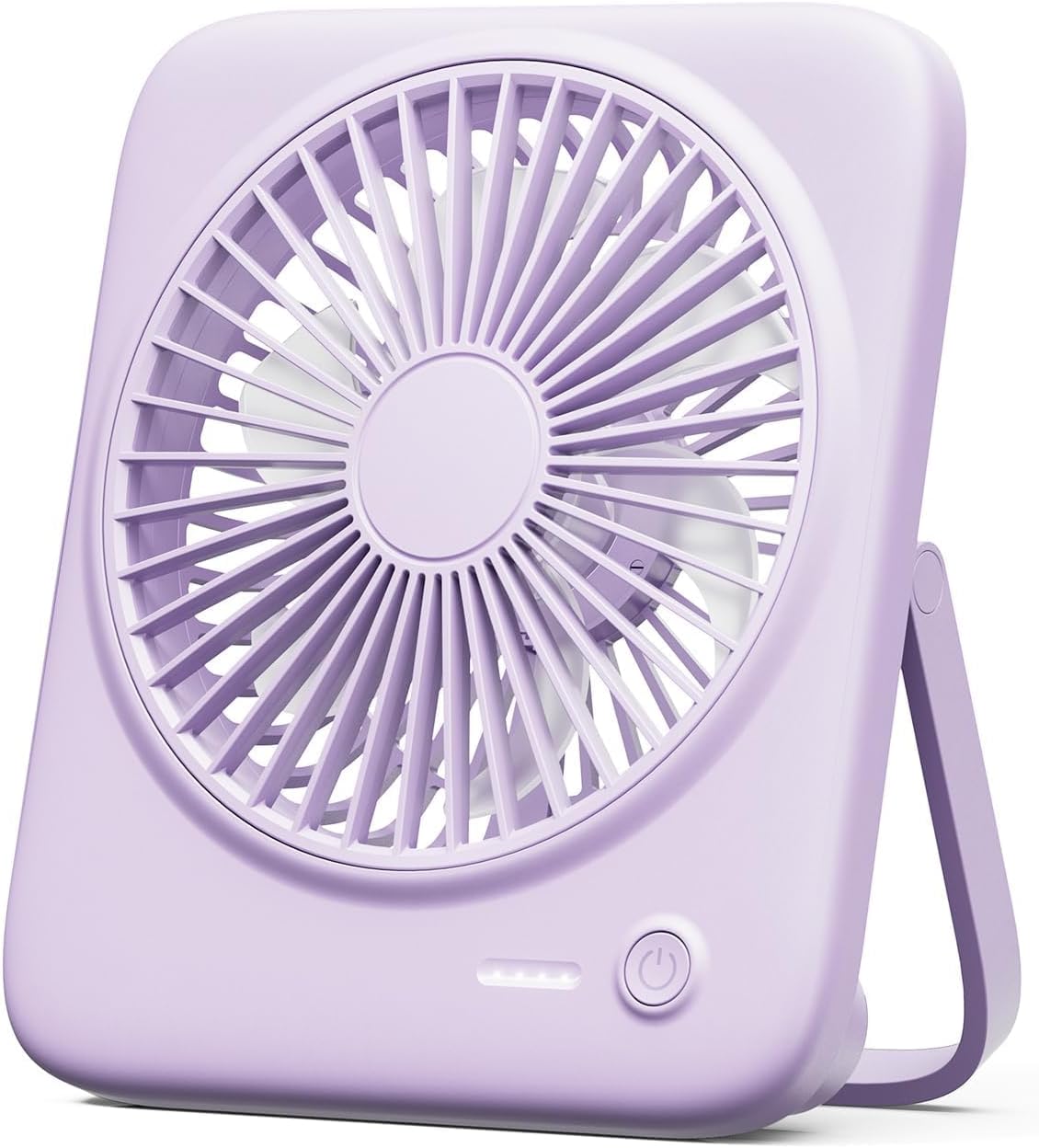 Portable Desk Fan: Rechargeable & Silent - 4 Speeds