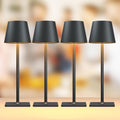 Rechargeable Table Lamp 4 Pack - Cordless LED with 6000mAh Battery