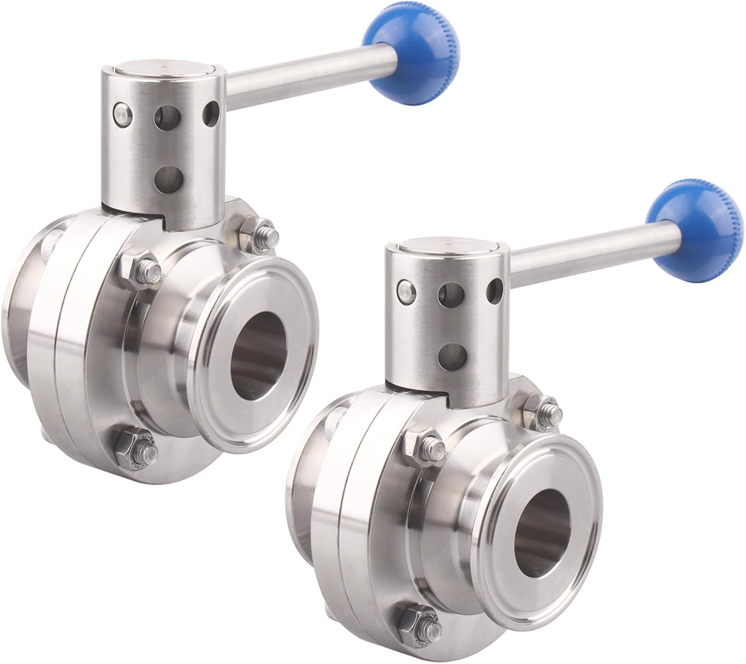 DERNORD 1.5 Inch Tri Clamp Butterfly Valve with Pull Handle