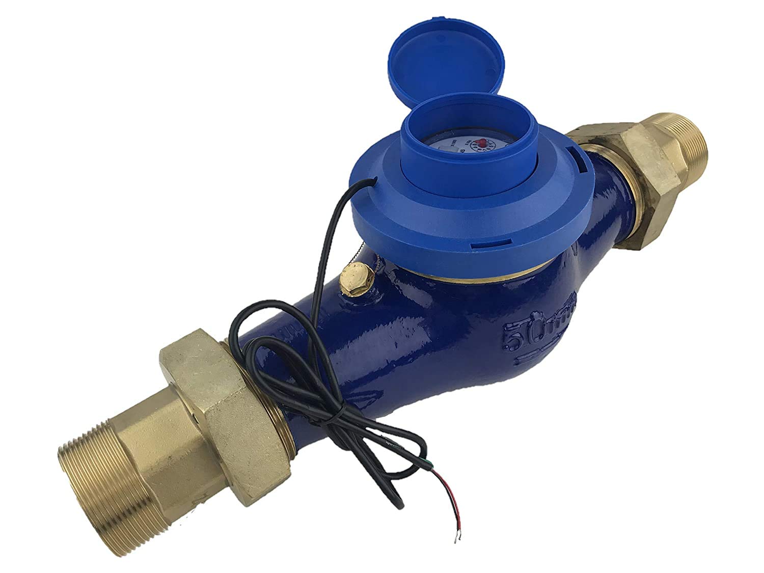 DAE MJn-200 2in Water Meter with Pulse Output and Couplings