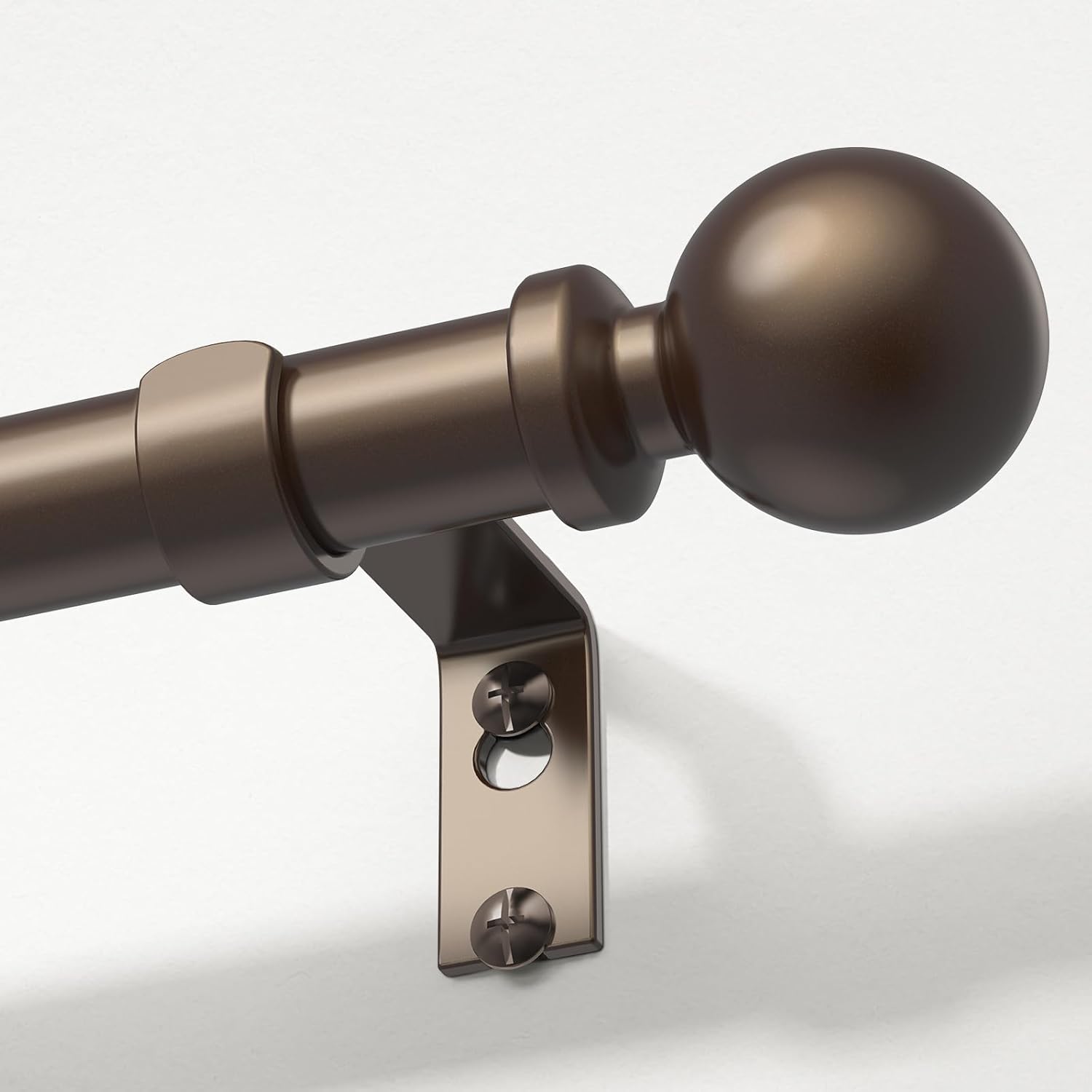 Bronze Extra Long Curtain Rods for Windows 120 to 170 Inch