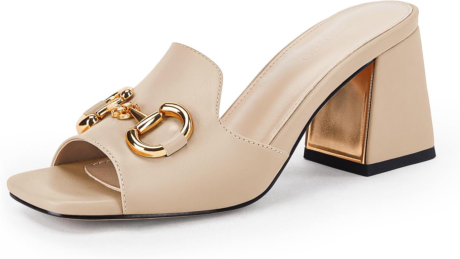 Gihubafuil Women's Sandals Peep Toe Slides for Summer Comfort