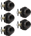 Haidms Oil Rubbed Bronze Closet Door Knobs Interior - Durable 5 Pack