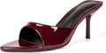 QIV Leopard Kitten Heels Pointed Toe Mule Heels for Women (Style 8BYF)