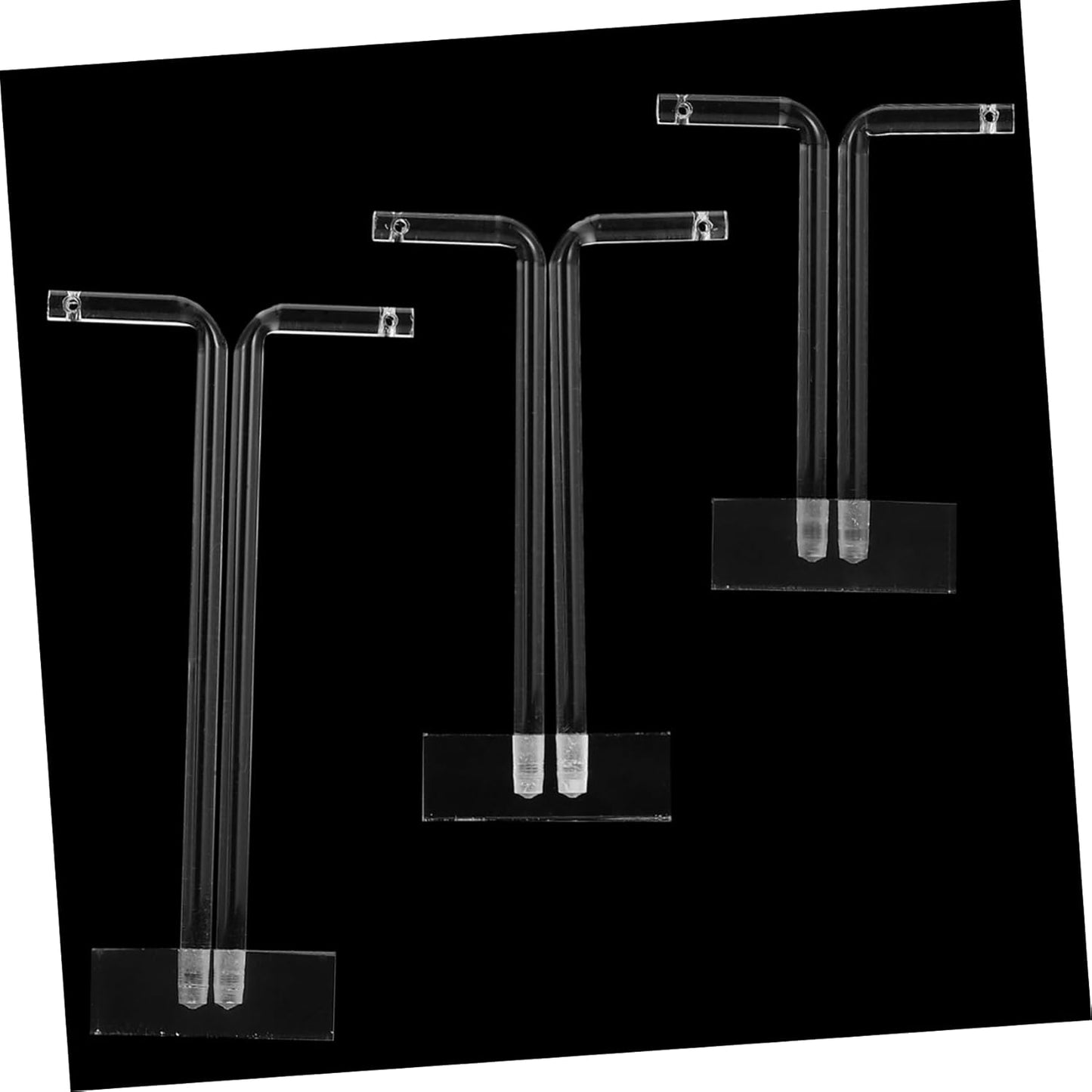 Transparent Jewelry Display Stand Set