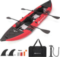 Inflatable Kayak 2-Person Touring Kayak - Stable, Portable Paddle Set