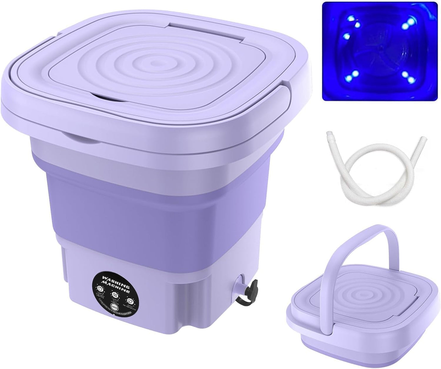 Portable Mini Washer & Dryer Combo - Disinfection Function, Perfect for Small Spaces!