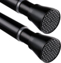 2 Pack Black Tension Curtain Rod 30 to 64 in - No Drill Install