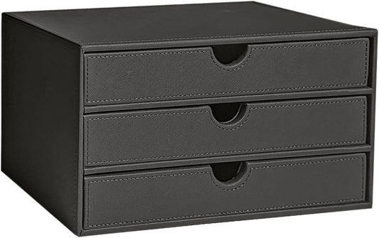 UnionBasic Document Organizer: Elegant 3-Drawer File Cabinet