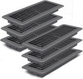 Floor Register Dark Gray and Brown Premium Steel Vent Cover - Easy