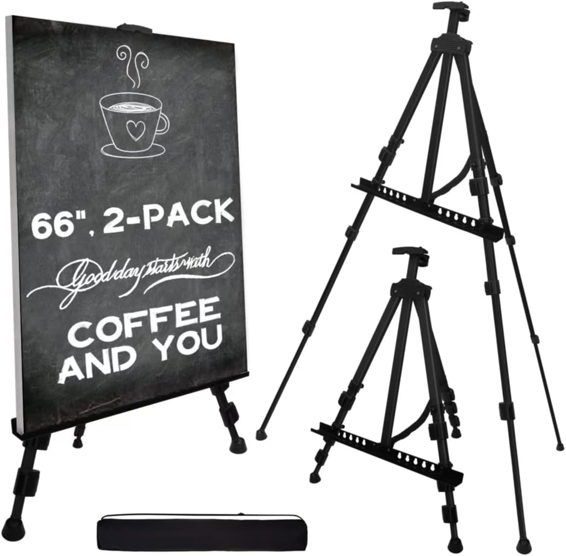 Artify Easel for Painting - Adjustable Double-Tier Stand