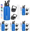 BJPKPK Insulated Water Bottles with Straw Lid - 27oz Pack