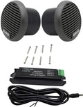 Herdio 3ft Marine Bluetooth Speakers Pair - Waterproof, Compact Sound