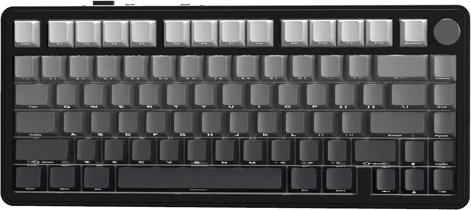 X85 Wireless Mechanical Keyboard with RGB Backlit and Knob Design