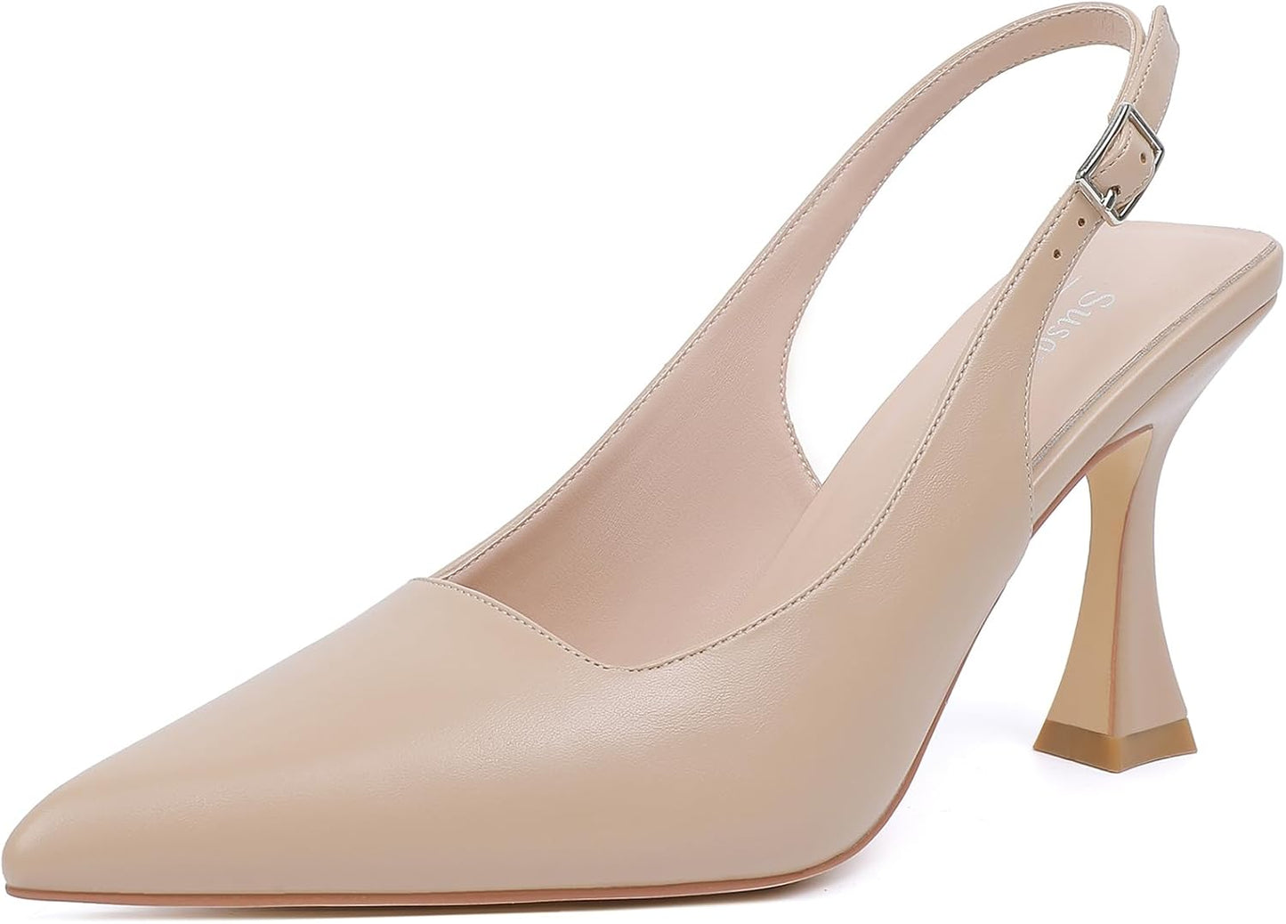 Susanny Slingback Kitten Heels for Women - Elegant Dressy Pumps
