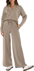 Glamaker Women's 2 Piece Sweatsuit Set - Lightweight Cozy Lounge