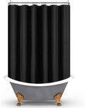Mrs Awesome Black Clawfoot Tub Shower Curtain Liner - 180 x 70 in