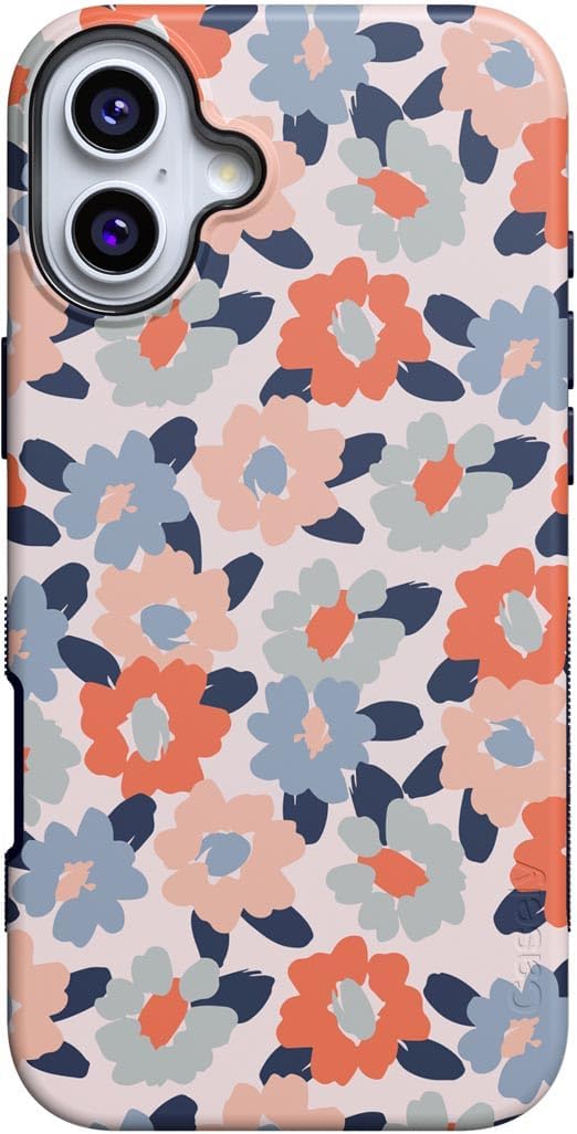 Casely iPhone 16 Case - Bold Floral Design with MagSafe Support