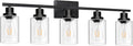 Ascher 5-Light 37.8 in Wall Sconces - Modern Vanity Light Fixture