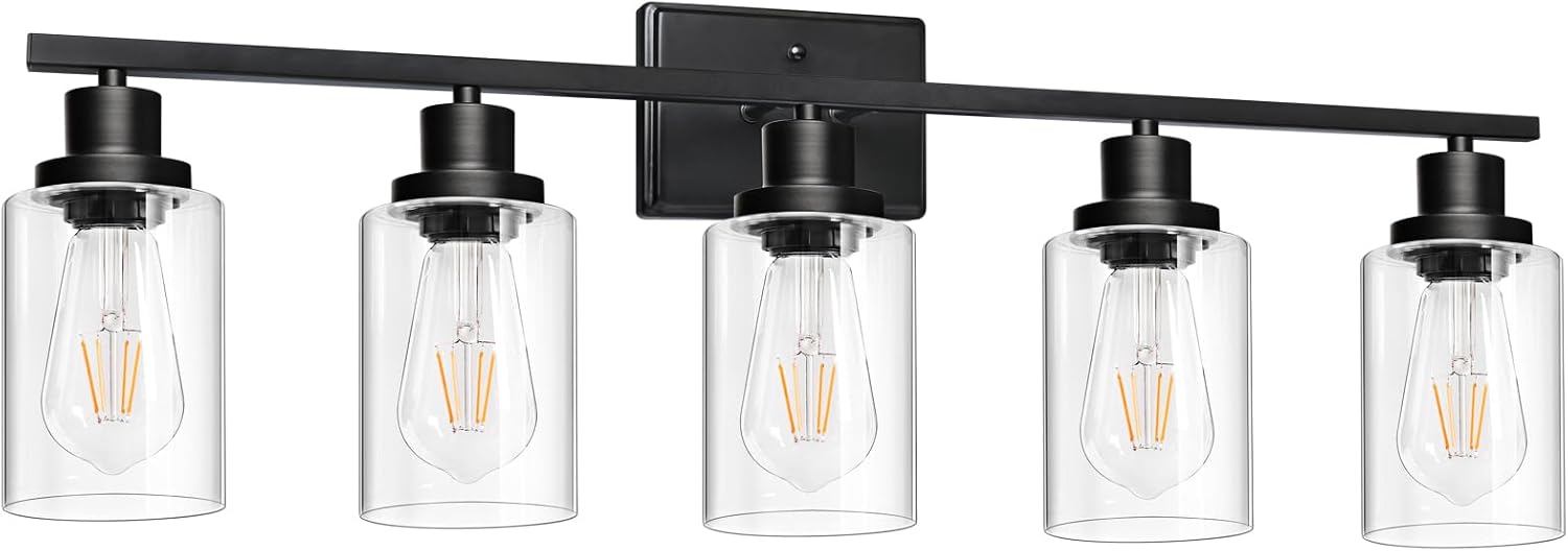 Ascher 5-Light Wall Sconces for Modern Vanity Lighting