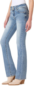 WallFlower Luscious Curvy Bootcut Jeans Mid-Rise Insta (Style YZ37)