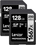 Lexar 128GB Professional SD Card for Photographers and Videographers