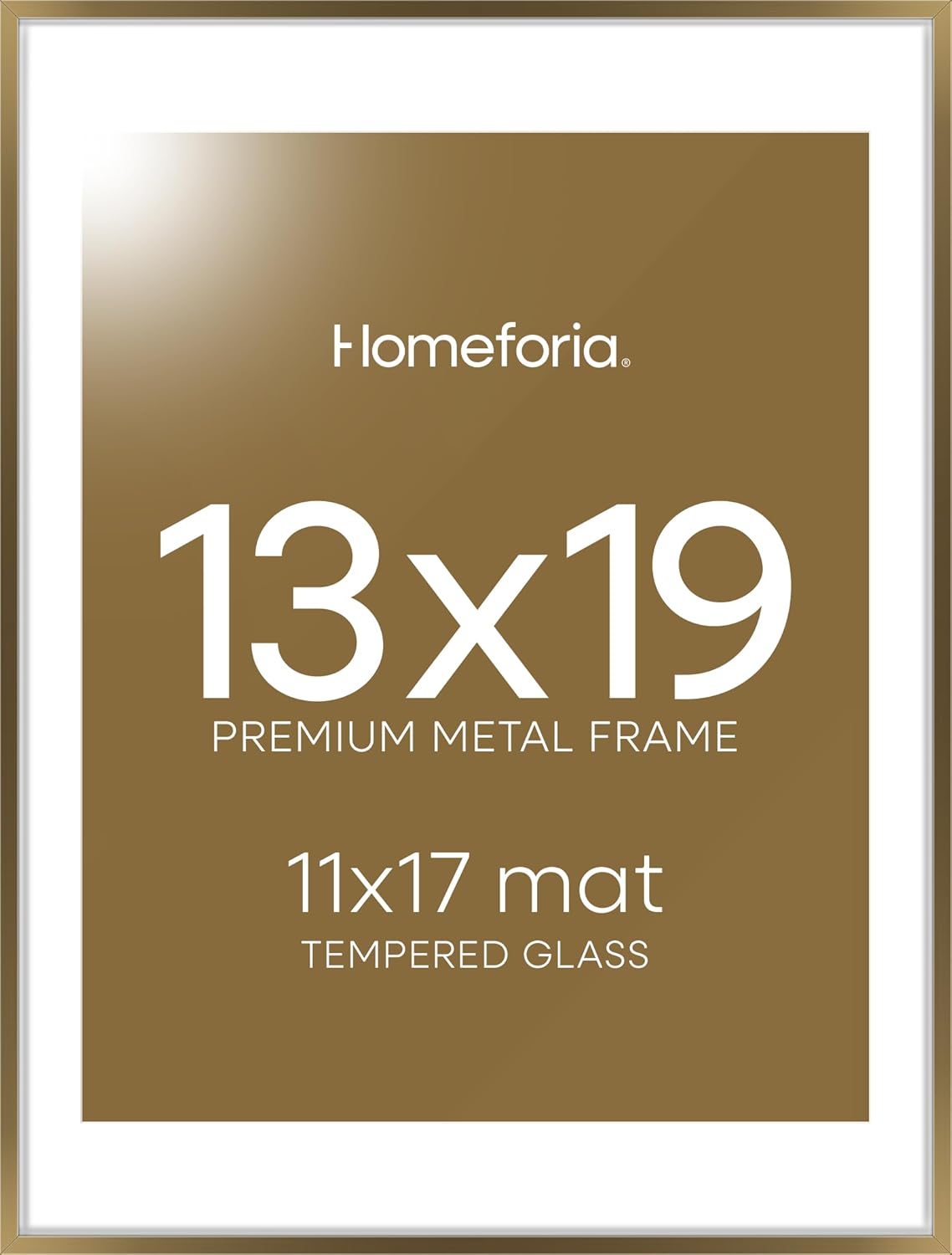 Homeforia 13x19 Picture Frame in Bronze for Elegant Displays