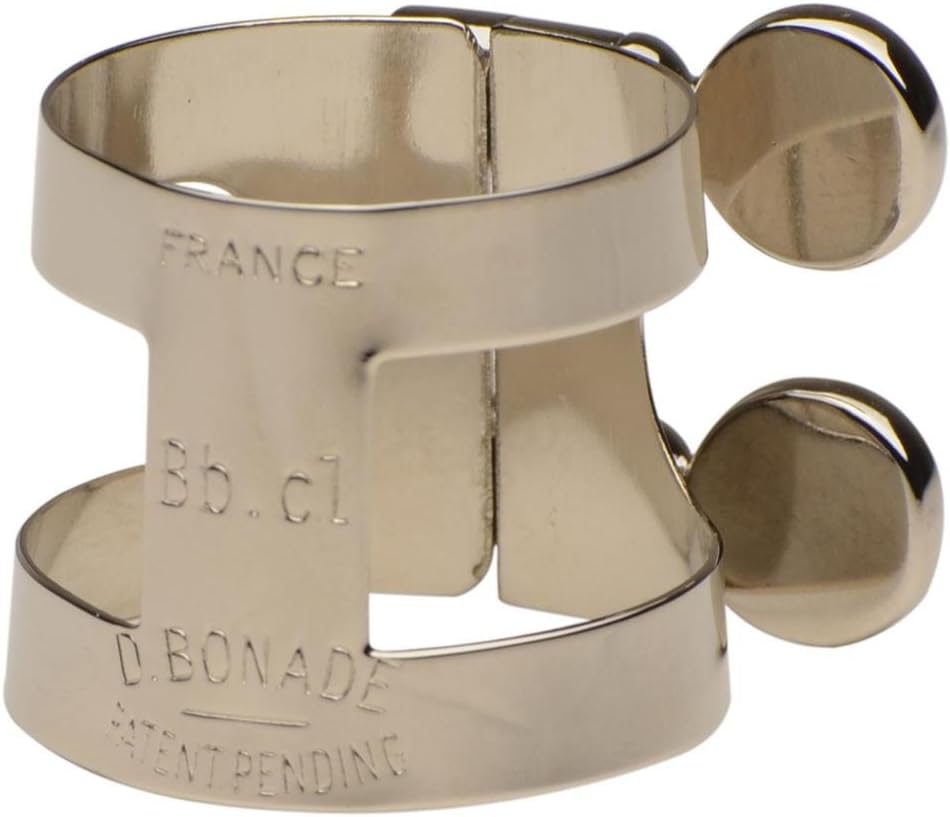 Bb Clarinet Ligature - Inverted Silver Plated for Dark Sound