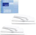 THREAD SPREAD Queen Sheets 2-Pack 400TC Cotton Sateen - Cooling