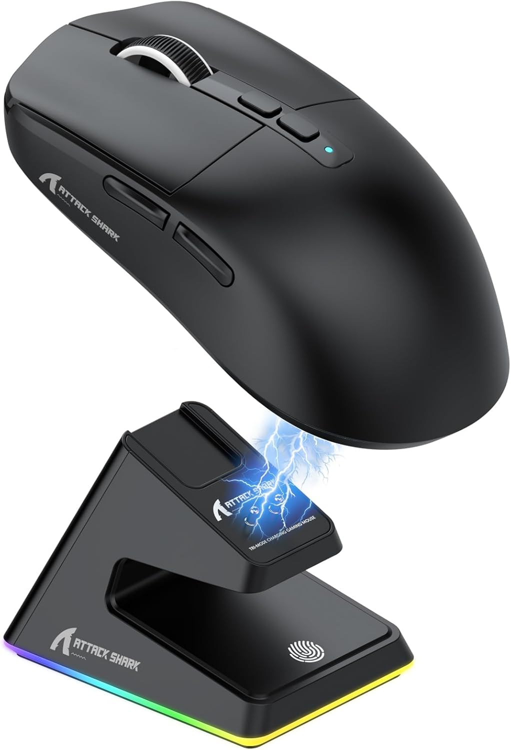 Attack Shark X6 Wireless Gaming Mouse with RGB Charging Dock