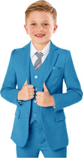 Boys Formal Suit 5 Piece Set Toddler Tuxedos for Wedding (Style 8WWB)
