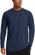 TACVASEN Men's UPF 50+ Long Sleeve Sun Shirt - Lightweight Rash Guard