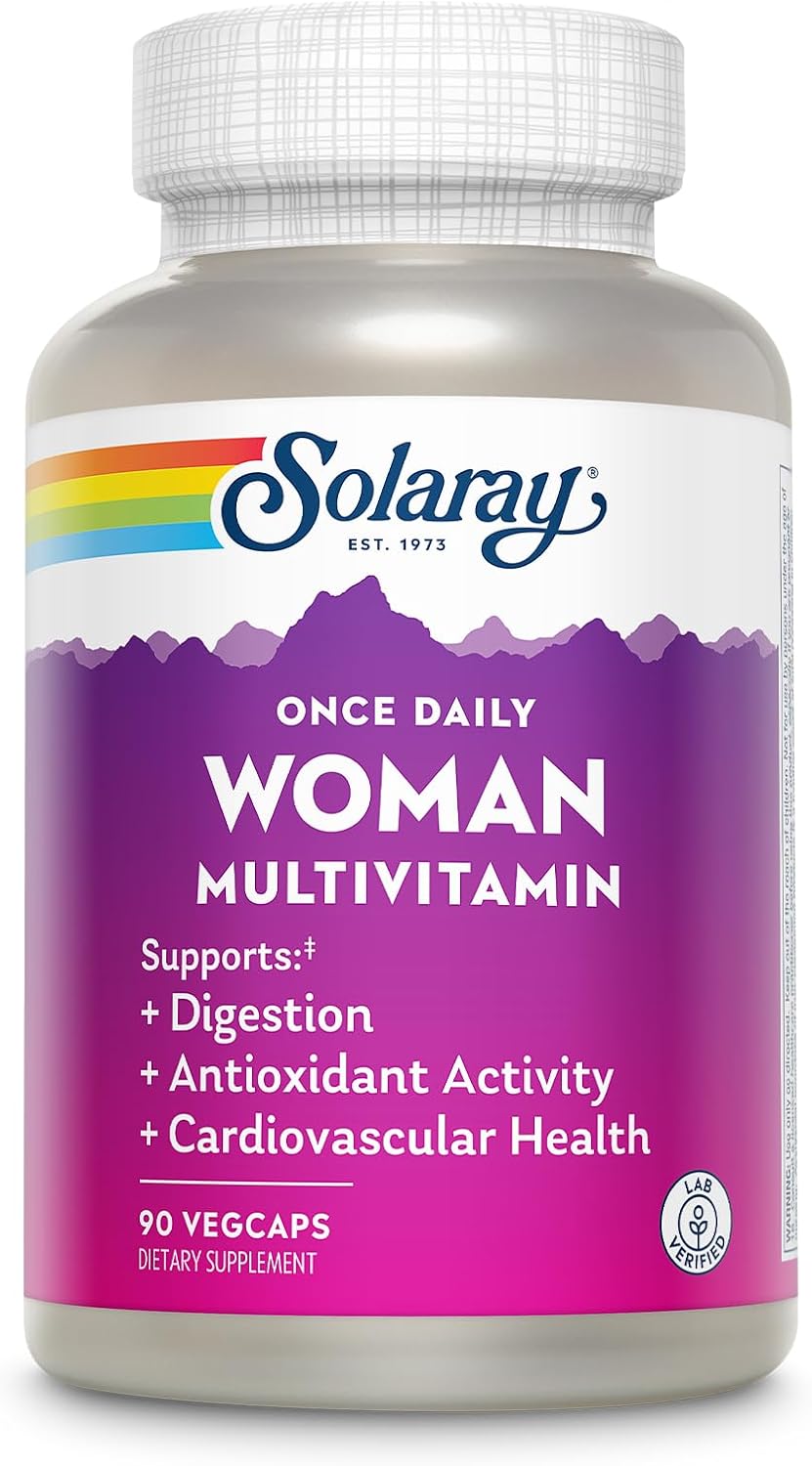 SOLARAY Once Daily Woman Multivitamin with Iron for Health