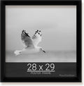 wallsthatspeak 28x29 Black Picture Frame for Posters and Puzzles