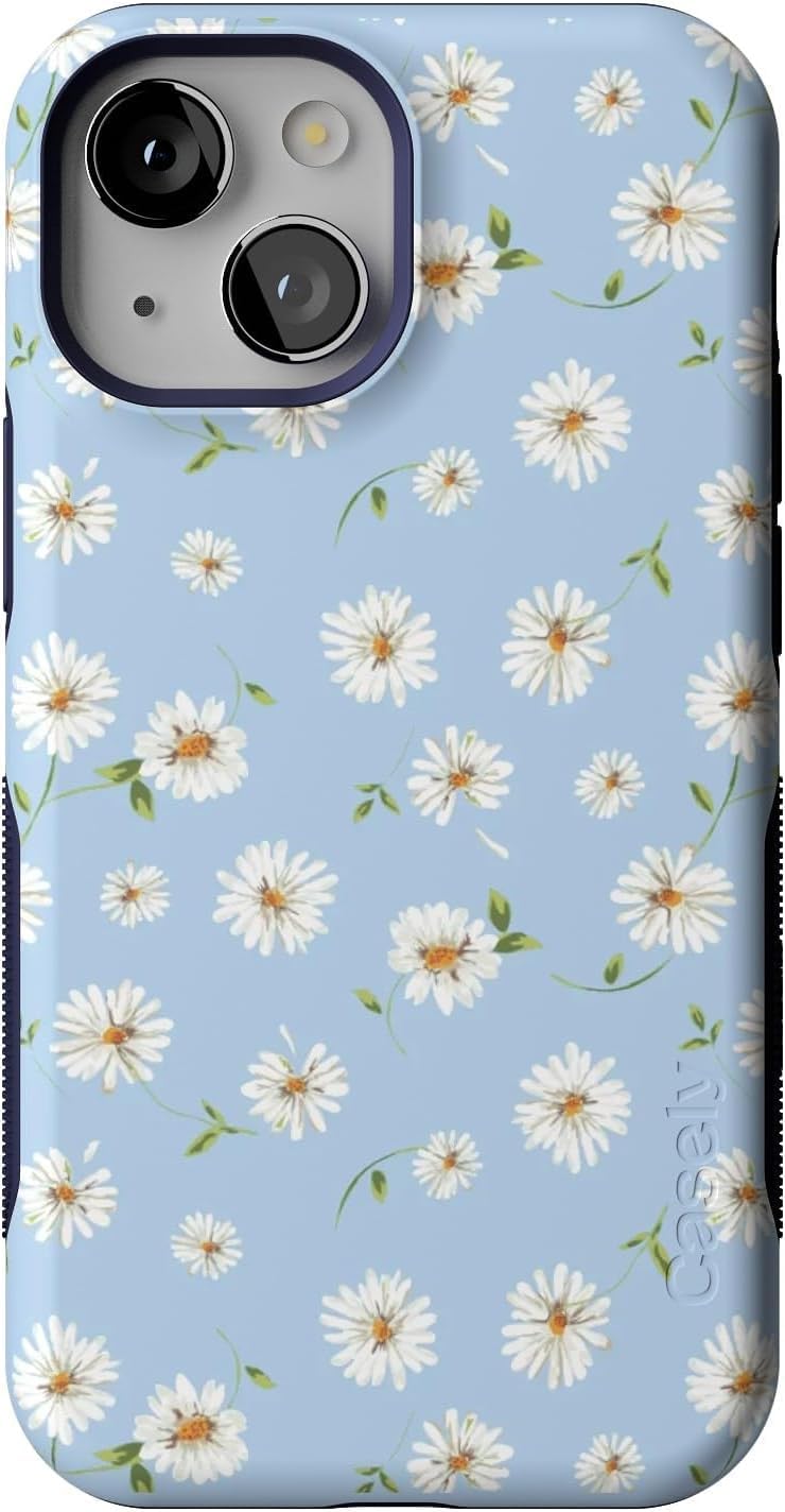 Bold Protective iPhone 13 Mini Case with Daisy Daydream Design